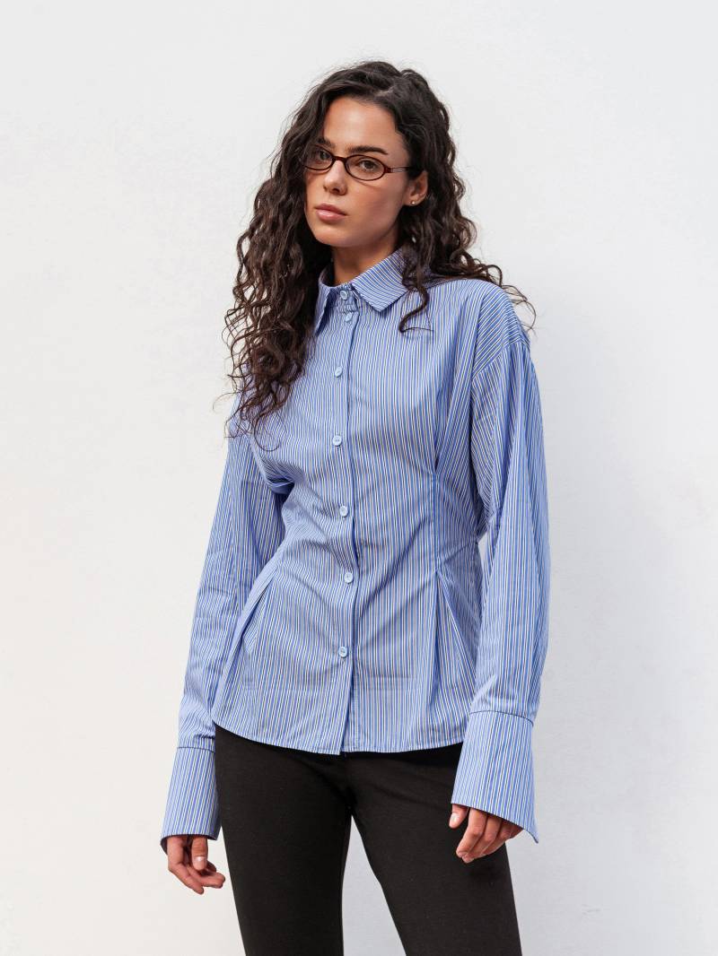 Рубашка "Вертикаль" Romashka, Голубой+, M|L 19686