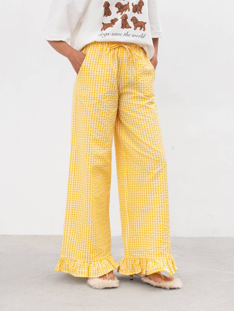 Штаны "Суфле" Romashka Желтый+, XS 19432