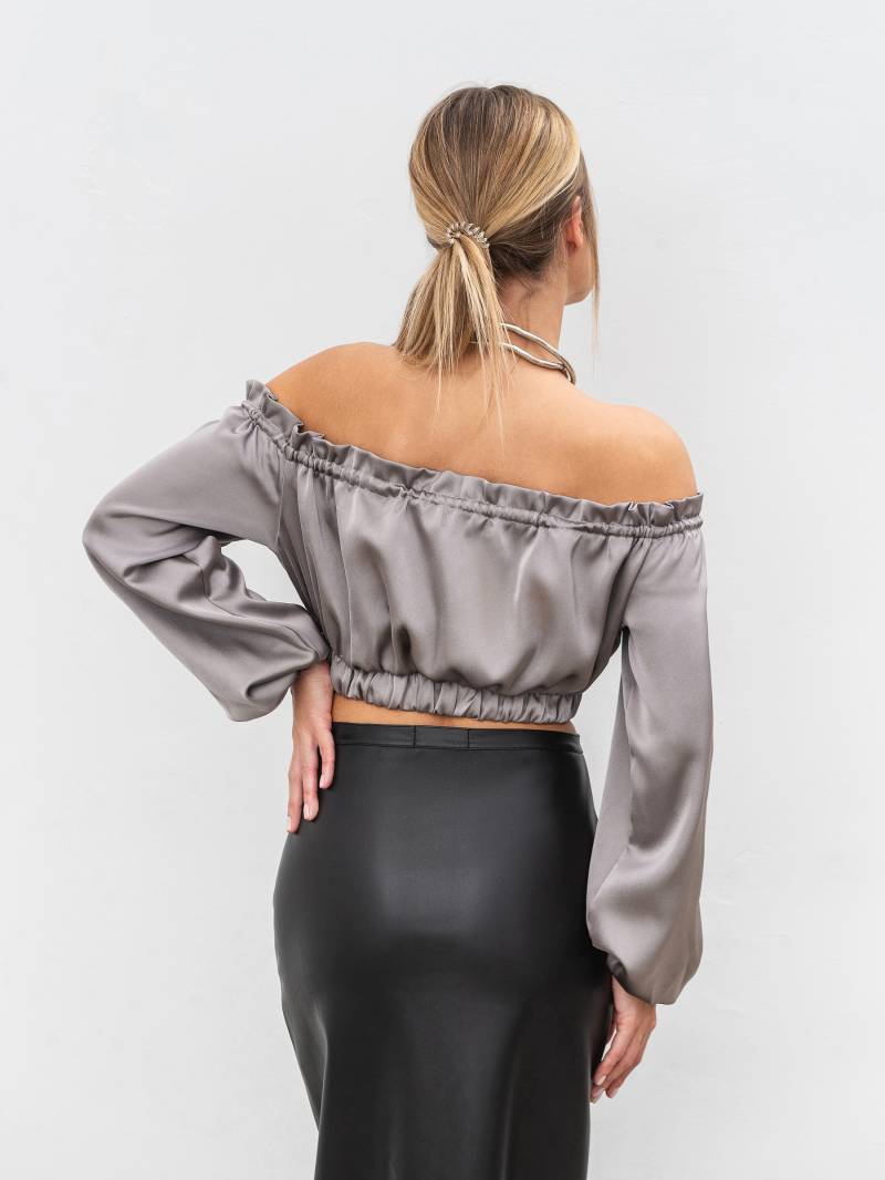 Блуза "Монпелье" Romashka, Серый, XS|S 14049