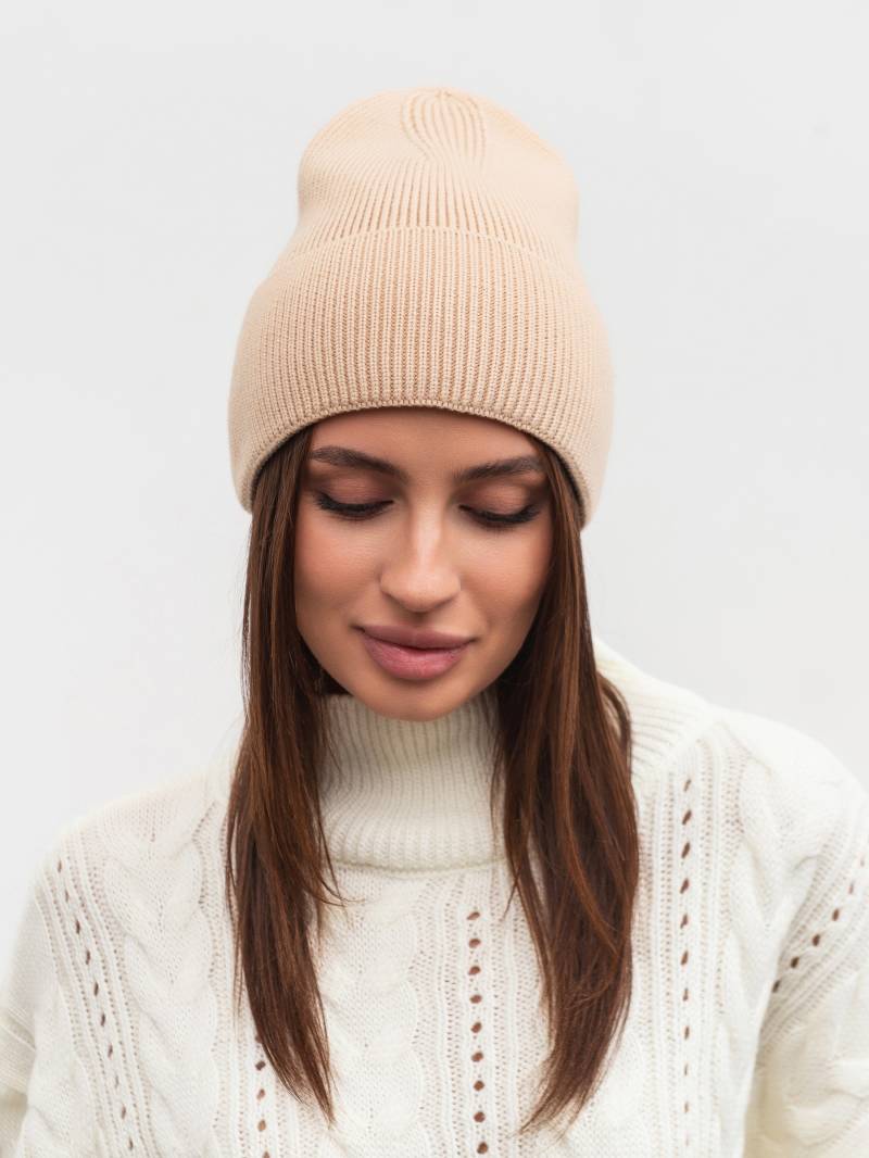 Шапка "Бейс" Romashka, Бежевый 19802