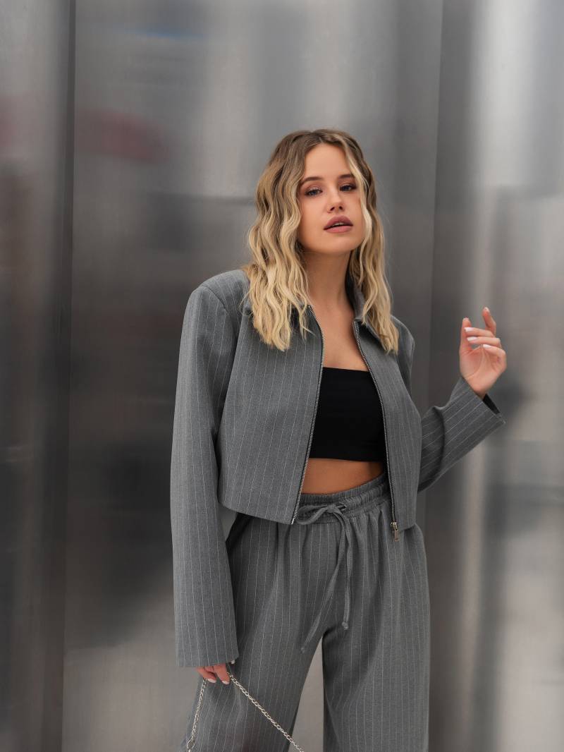 Пиджак "Борзна" Romashka, Серый+, L|ХL 17234