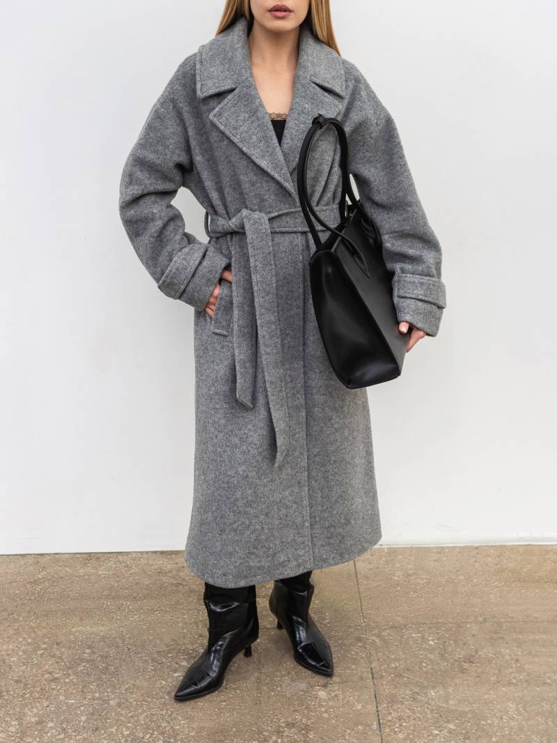 Пальто "Шейд" Romashka, Светло-серый, S|M 19945