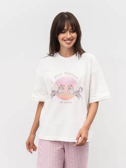 Футболка "Дива" Romashka, Белый+, One size 20385