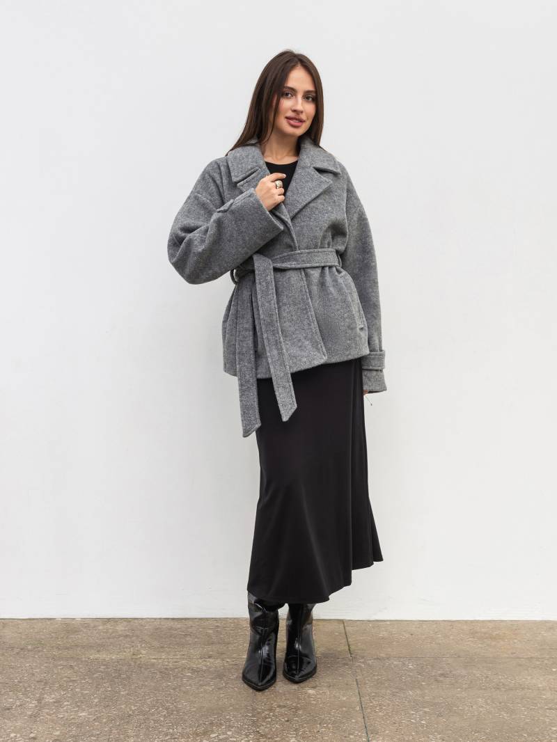Пальто «Фельт» Romashka, Светло-серый, M|L 19938
