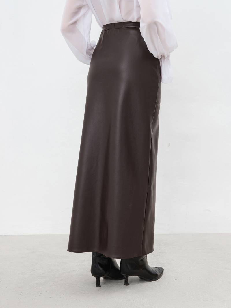 Юбка миди "Унна" Romashka, Коричневый, M 19079