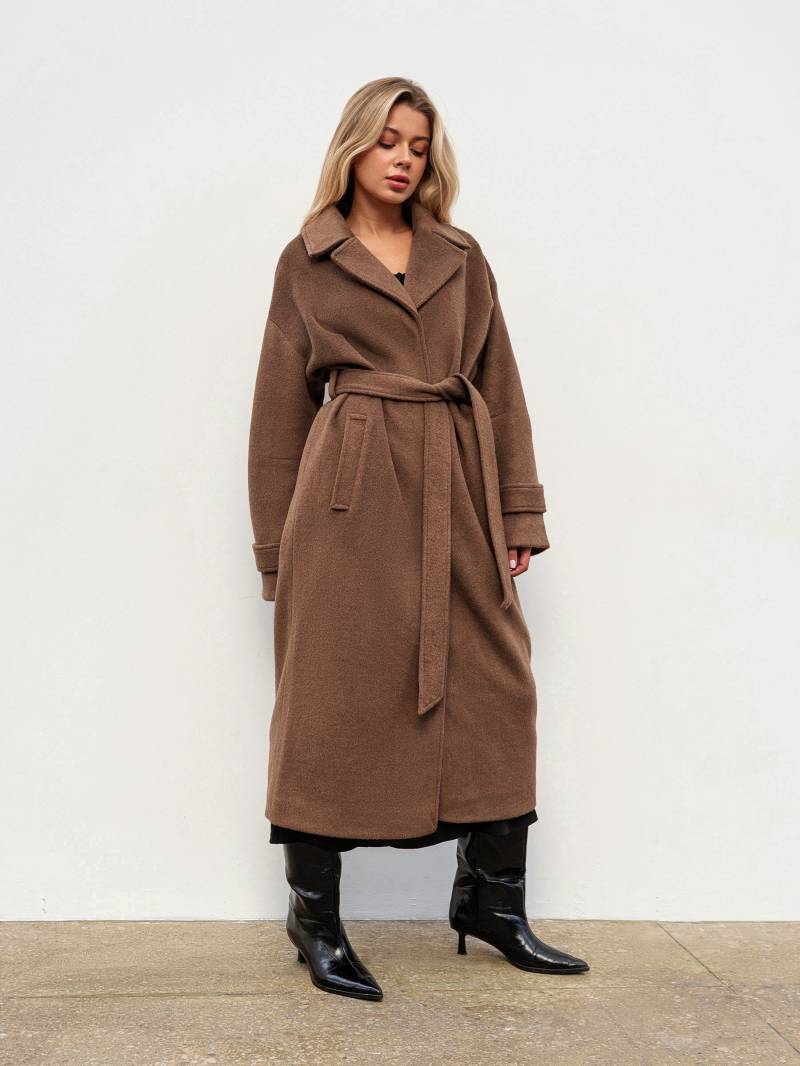 Пальто "Шейд" Romashka, Коричневый, S|M 19625