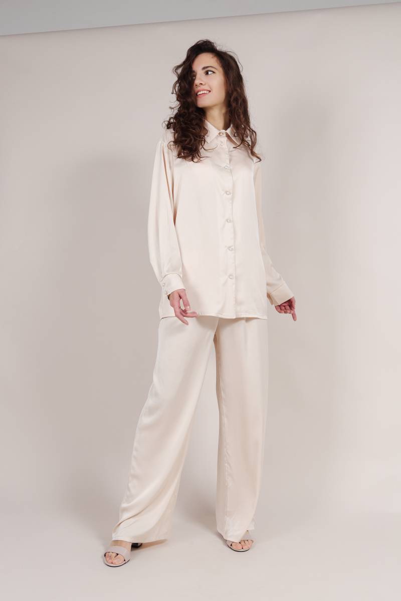 Пижамный комплект "Окленд" Romashka, Песочный, M|L (5502)