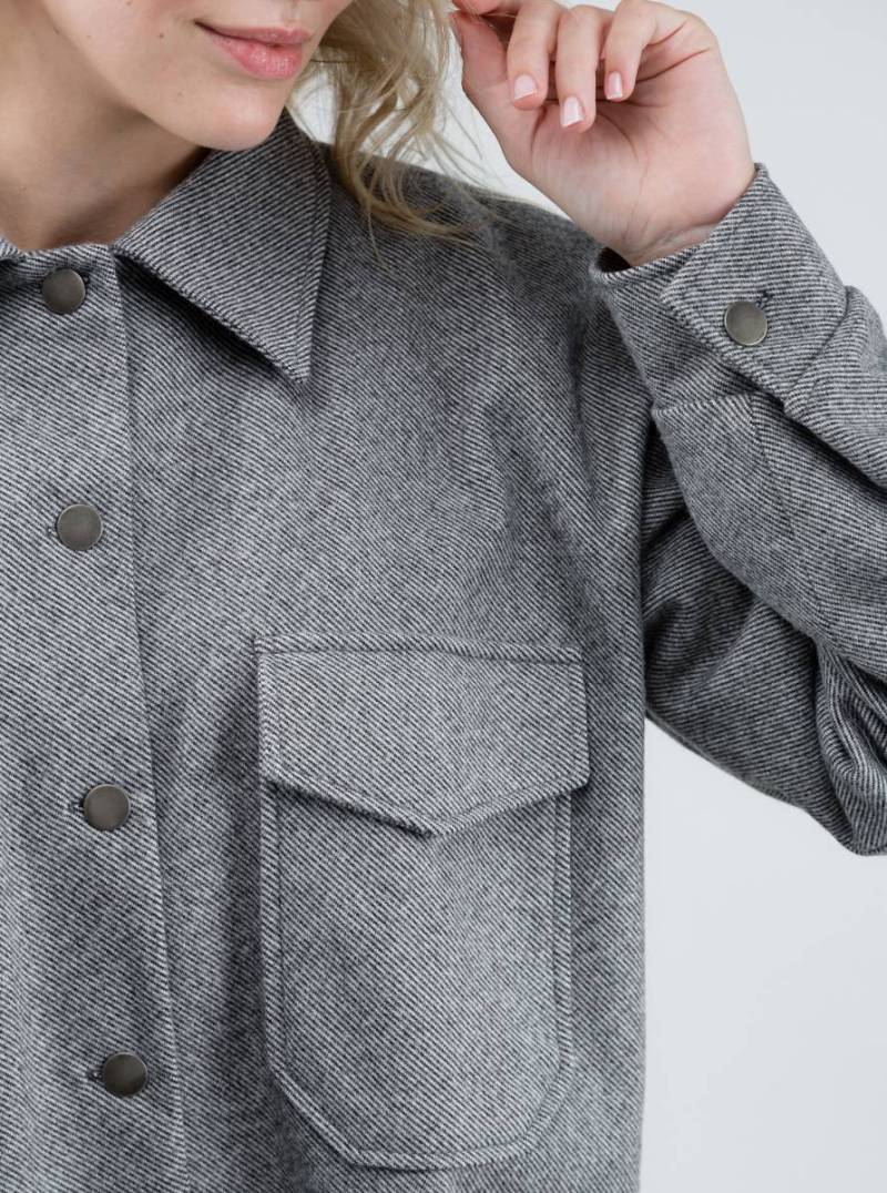 Куртка-рубашка "Спрингфилд" Romashka, Серый, M|L 10405