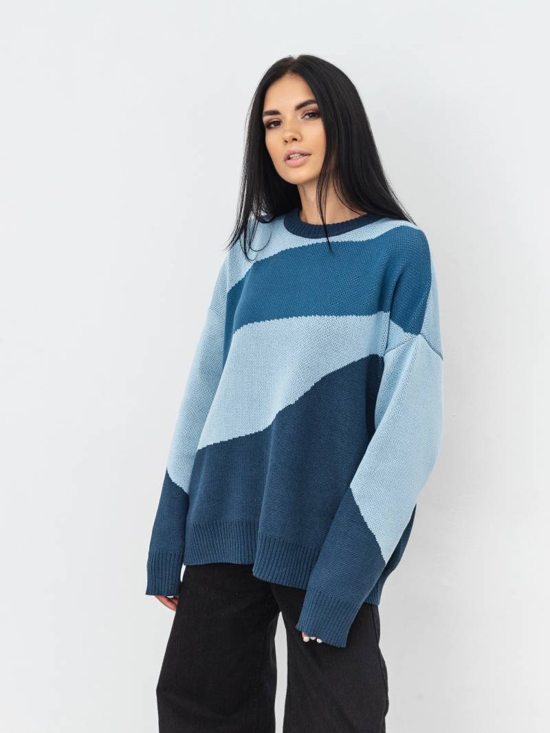 Свитер "Ворохта" Romashka, Синий+, One size 16686