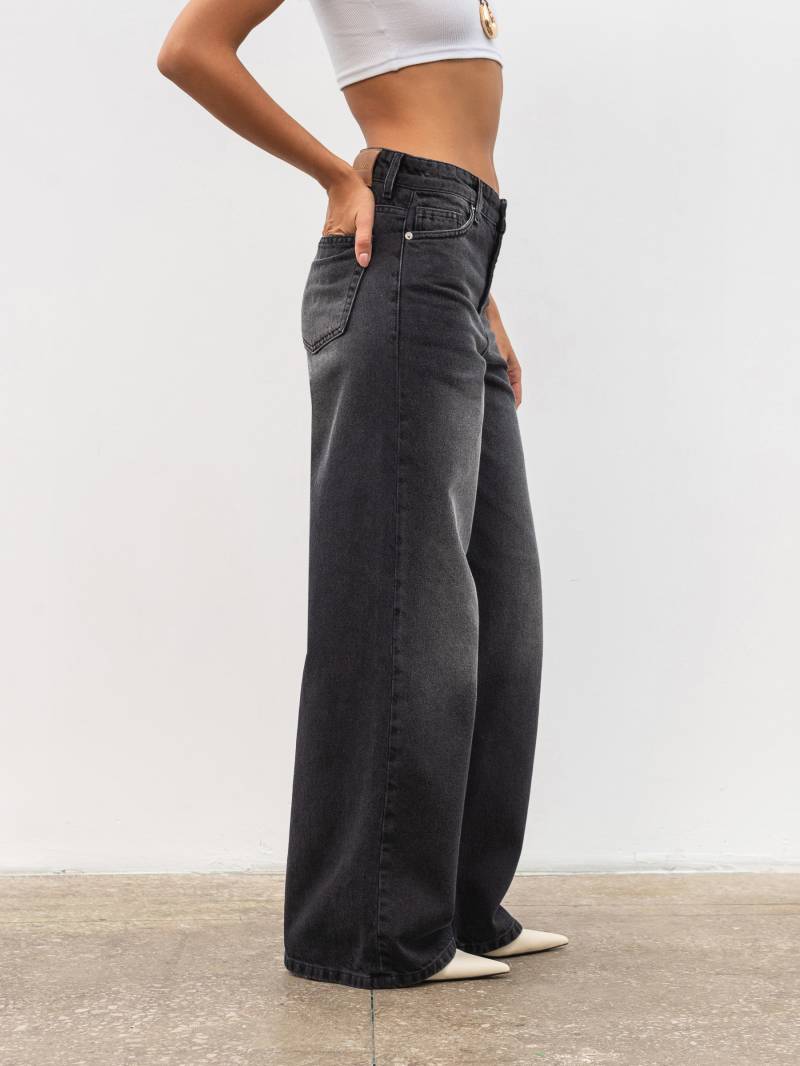 Джинсы "Вейв" Romashka, Темно-серый, M 19654