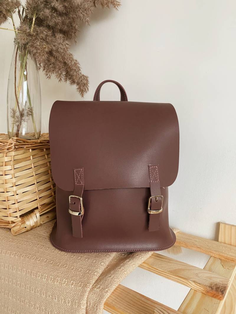 Рюкзак-трансформер "Милтон" со шлейками вместительный Romashka, Темная пудра (2797)