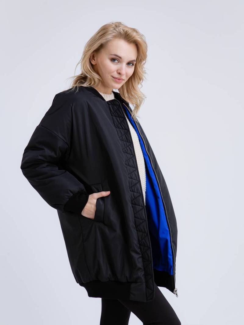 Бомбер "Лондон" двухсторонний Romashka, Синий+, S|M 12410