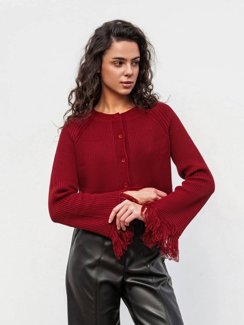 Кардиган "Шади" Romashka, Бордовый, M|L 19657