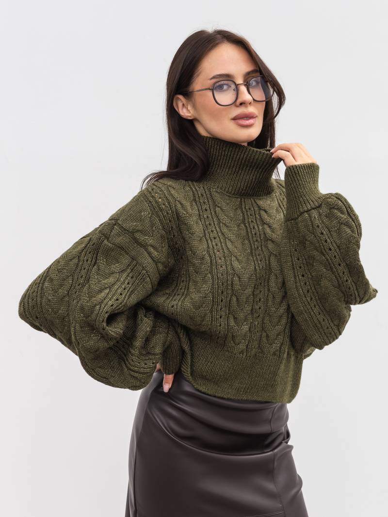 Свитер "Кадис" Romashka, Оливковый, One size 20643