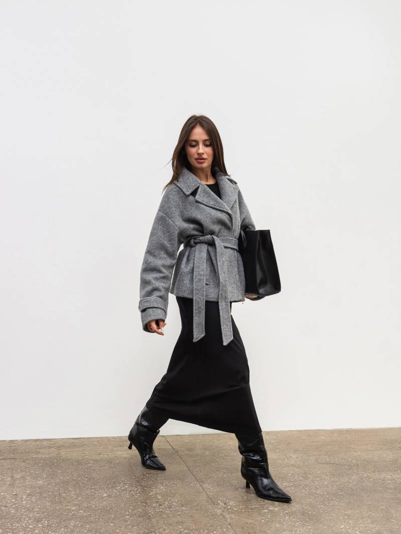 Пальто «Фельт» Romashka, Светло-серый, XS|S 19936