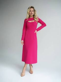 Платье "Туар" длины миди Romashka, Розовый, S 15415