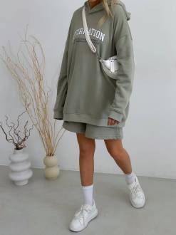 Худи "Киото" с принтом Romashka, Фисташковый, S|M 13262