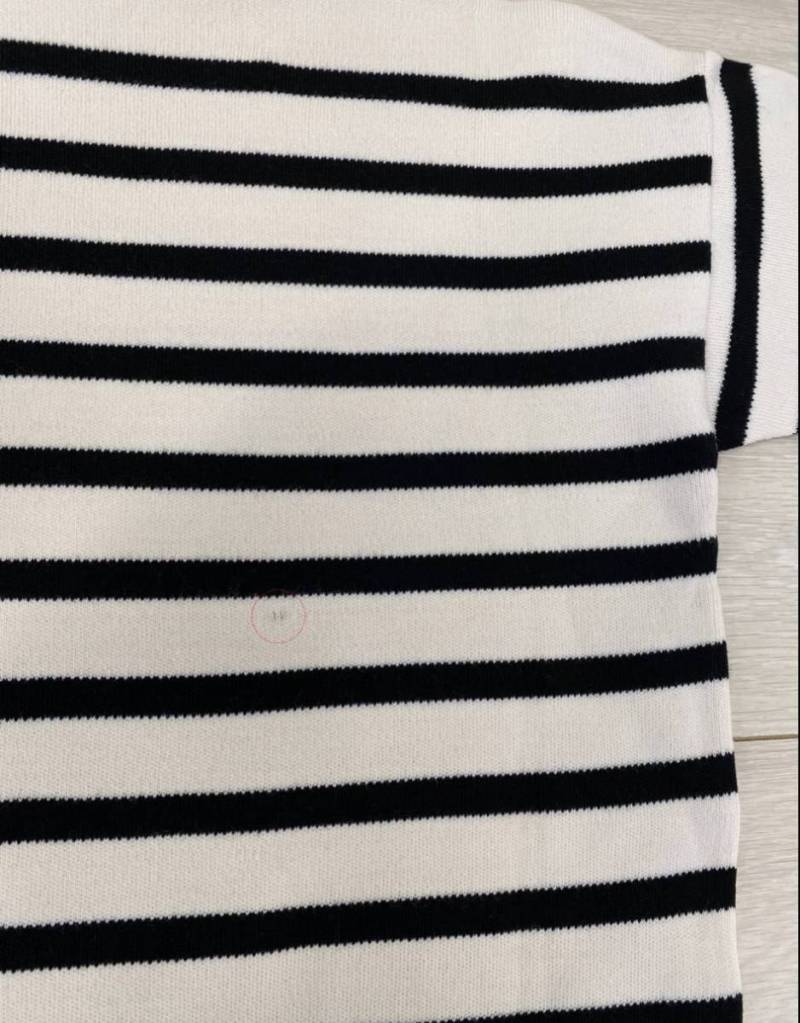 Свитер &quot;Джорджия&quot; в полоску БРАК, Молочный 13311