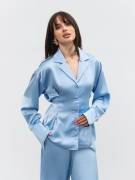 Рубашка "Моун" Romashka, Голубой, M|L 20217