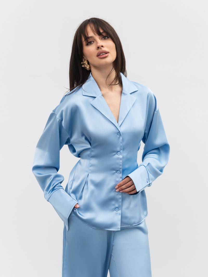 Рубашка "Моун" Romashka, Голубой, M|L 20217