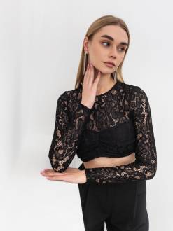 Топ "Лис" Romashka, Черный, L 17171