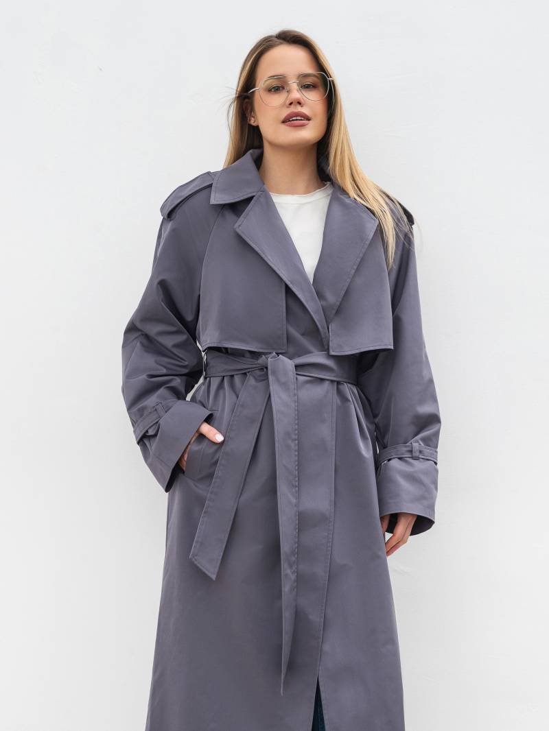 Тренч "Туман" Romashka, Серый, L|XL 18823