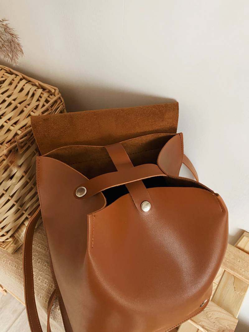 Рюкзак-трансформер "Милтон" со шлейками вместительный Romashka, Терракотовый (2798)