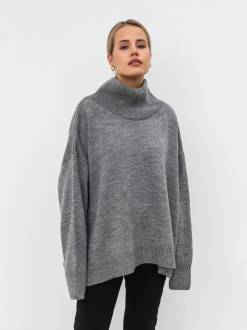 Свитер "Норвегия" свободного кроя Romashka, Серый, One size 17033