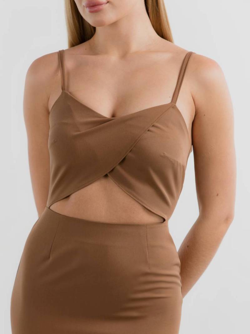 Платье "Алма" Romashka, Коричневый, XS 14069