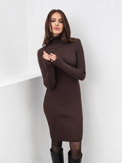 Платье мини "Верден" Romashka, Коричневый, M|L 17109