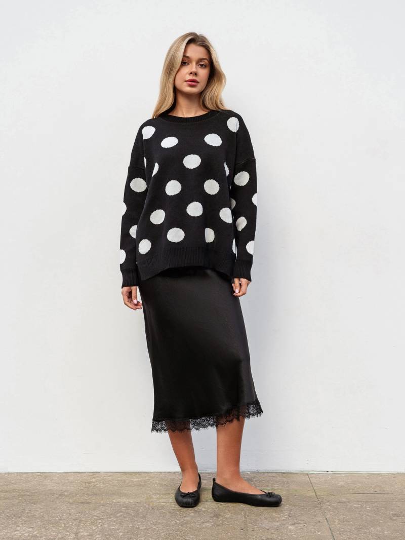 Свитер "Дотти" Romashka, Черный+, One size 19666