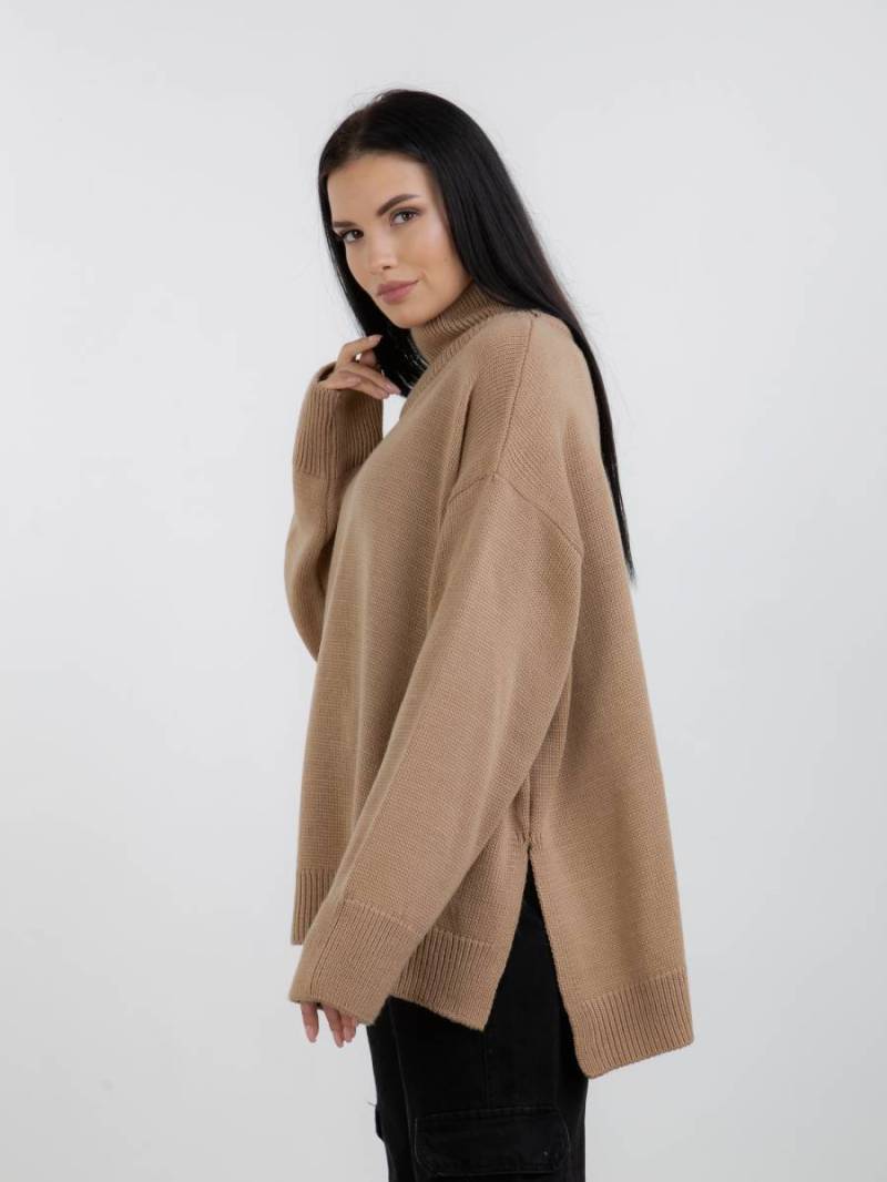 Свитер "Норвегия" свободного кроя Romashka, Песочный, One size 13884