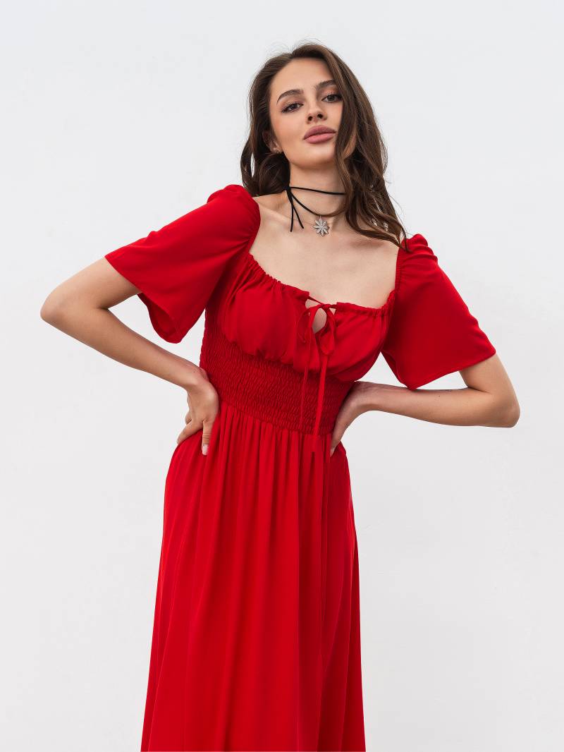 Платье "Флоренция" Romashka, Красный, XS|S 17786