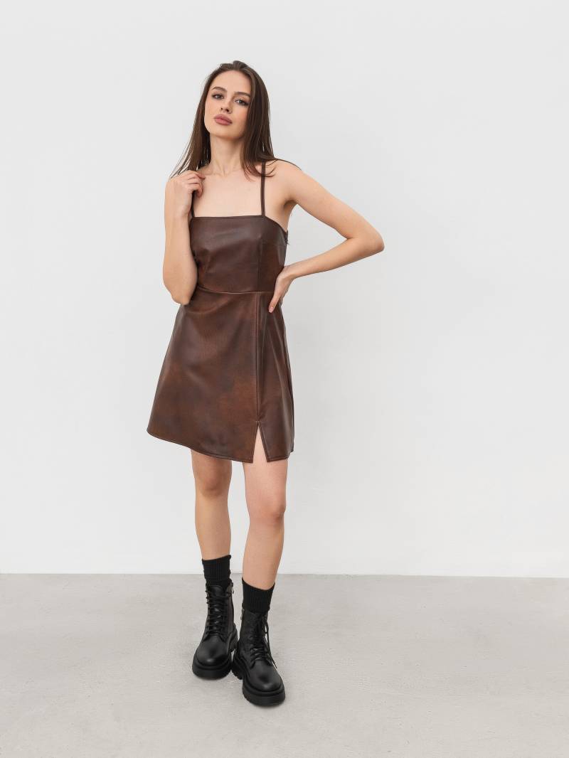 Платье "Откровенная" Romashka, Коричневый, S 17371