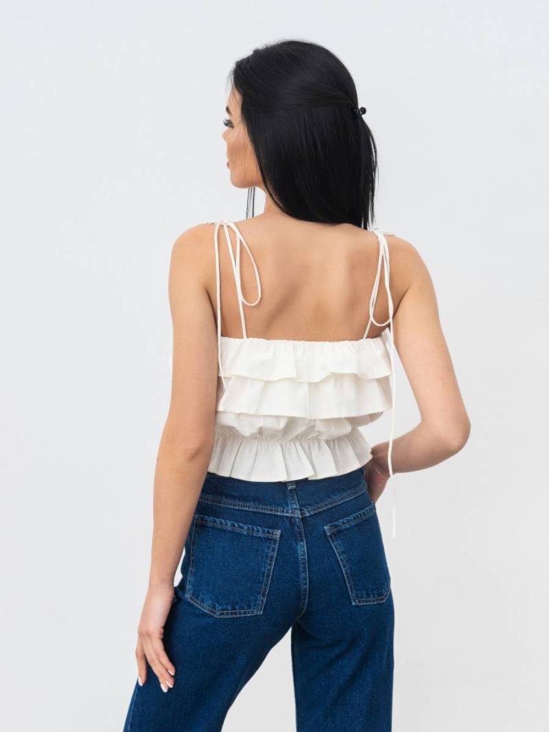 Топ "Лоле" Romashka, Молочный, S|M 15572