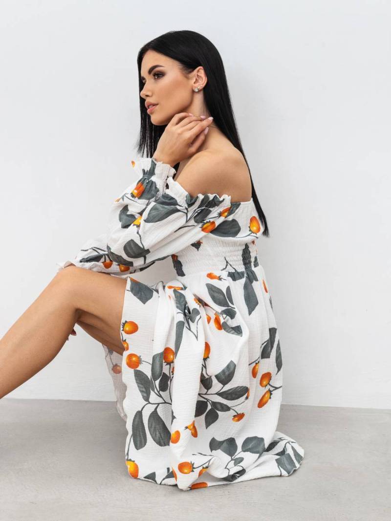 Платье «Медельин» Romashka, Молочный+, M|L 16403