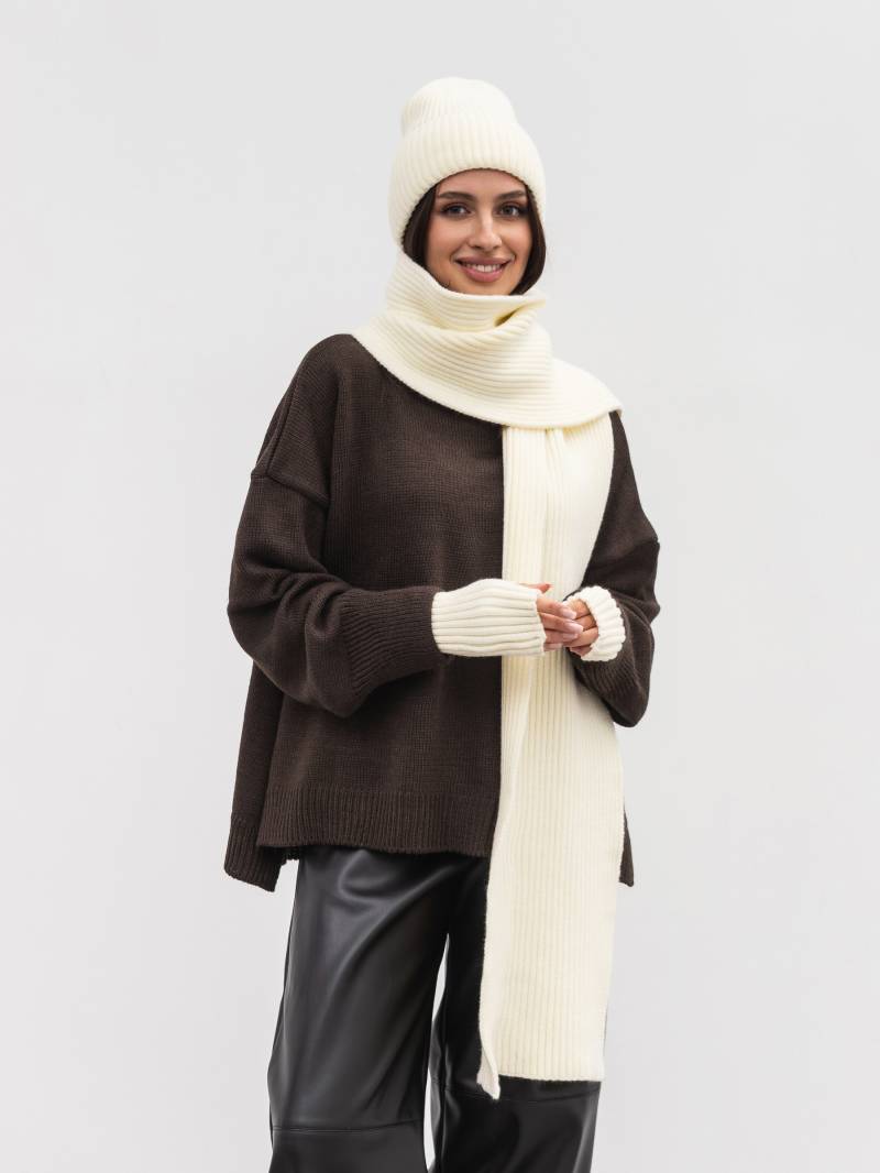 Шапка "Бриош" Romashka, Белый, One size 20682
