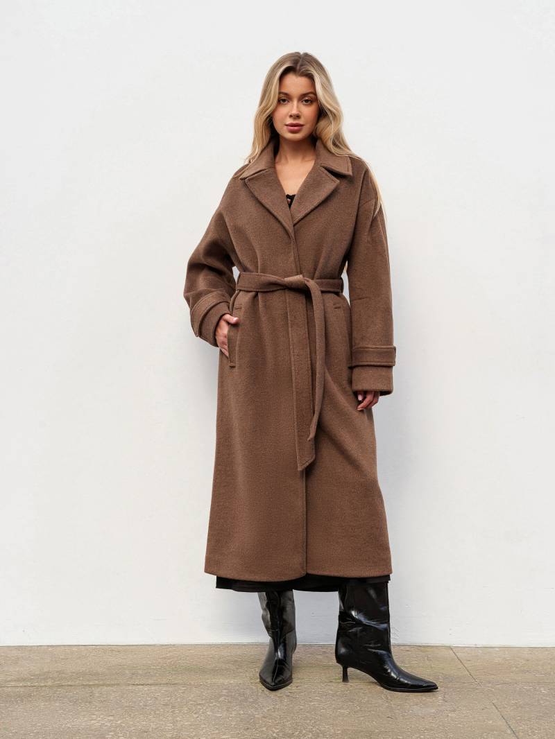 Пальто "Шейд" Romashka, Коричневый, S|M 19625