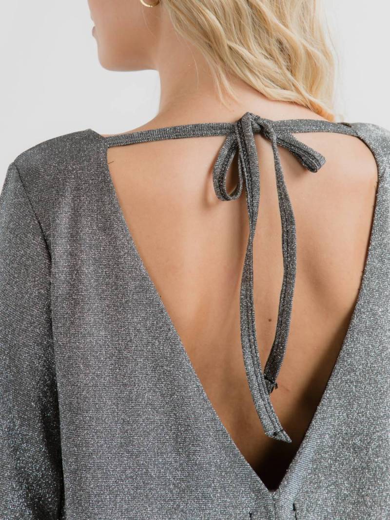 Платье "Болонья" Romashka, Темно серый, S|M 14095