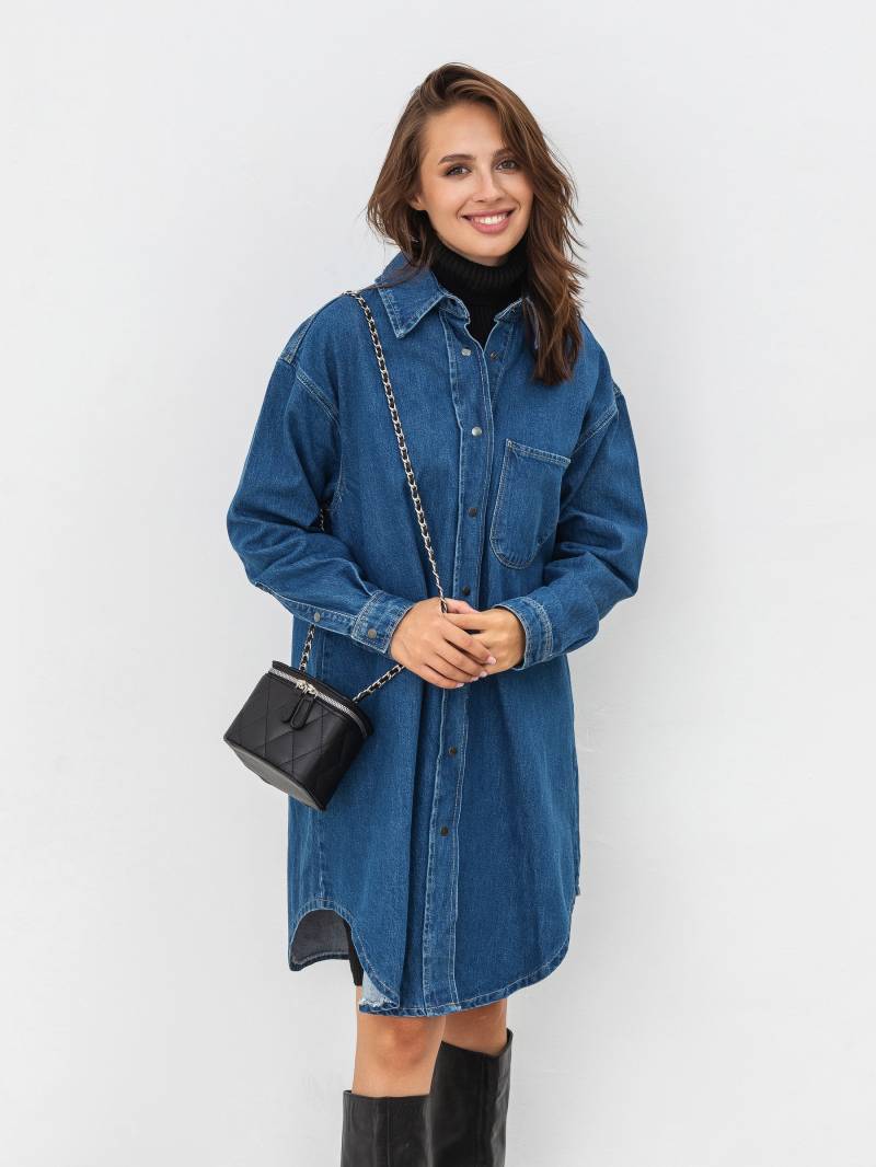 Платье-рубашка «Эдинбург» Romashka, Синий, S/M 15041