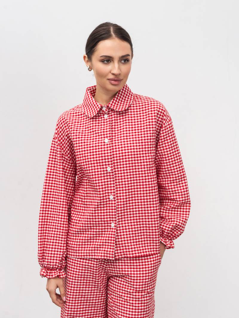 Пижама "Лейзи" Romashka, Красный+, S|M 19961