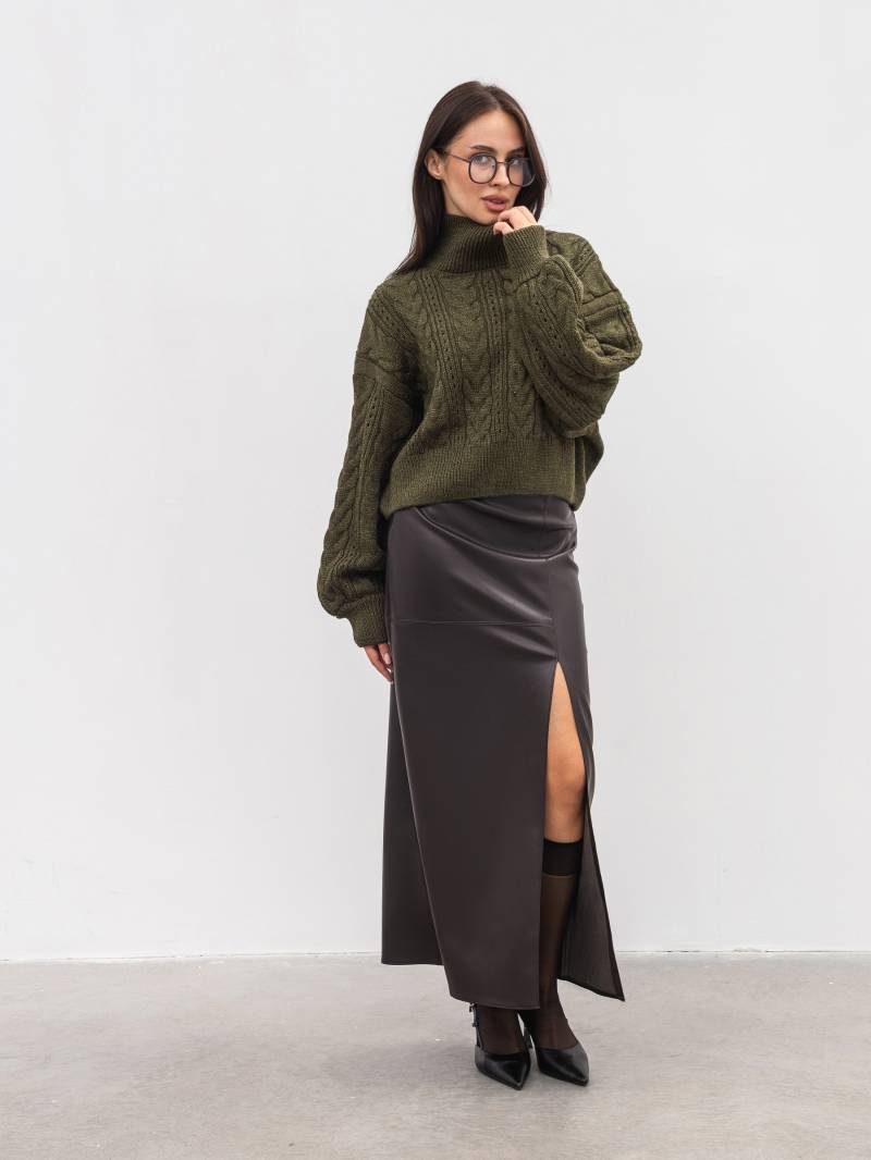 Свитер "Кадис" Romashka, Оливковый, One size 20643