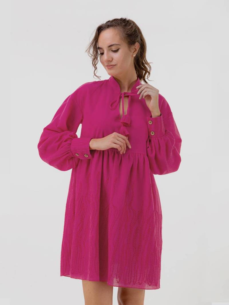 Платье "Авиньон" свободного кроя Romashka, Розовый, M|L 11117