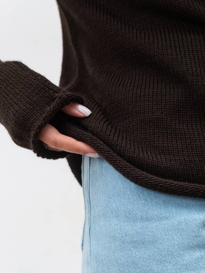 Лонг "Нуар" Romashka, Коричневый, One size 20076