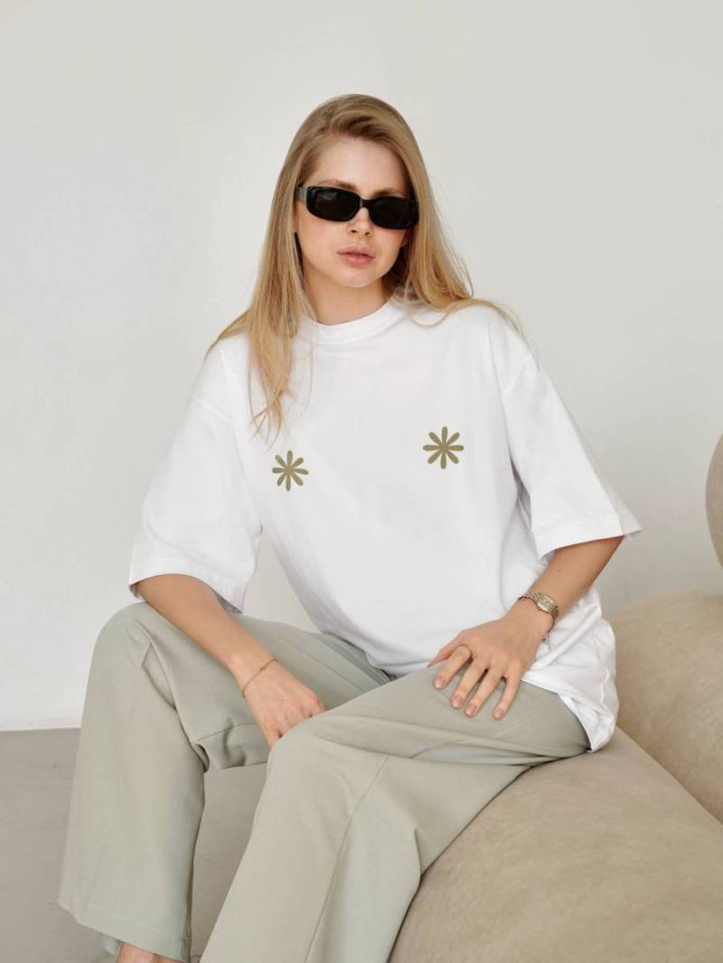 Футболка «Ромашка» Romashka, Белый, One size 15570