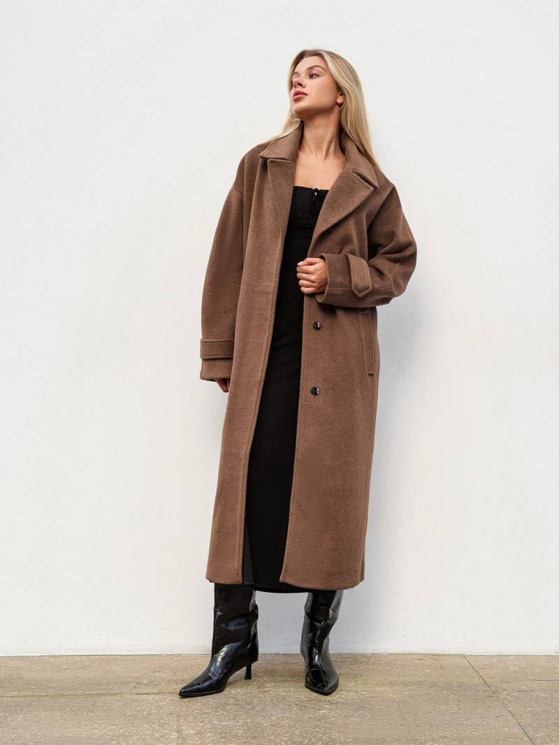 Пальто "Шейд" Romashka, Коричневый, XS|S 19624