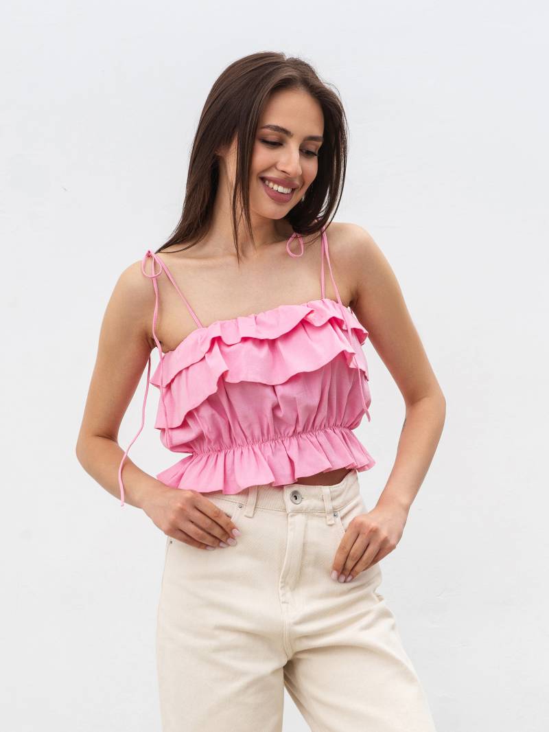 Топ "Лоле" Romashka, Розовый, XS|S 15574