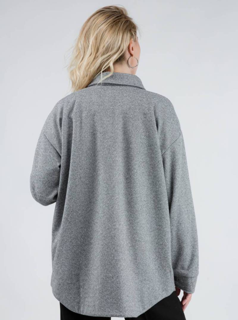 Куртка-рубашка "Спрингфилд" Romashka, Серый, M|L 10405