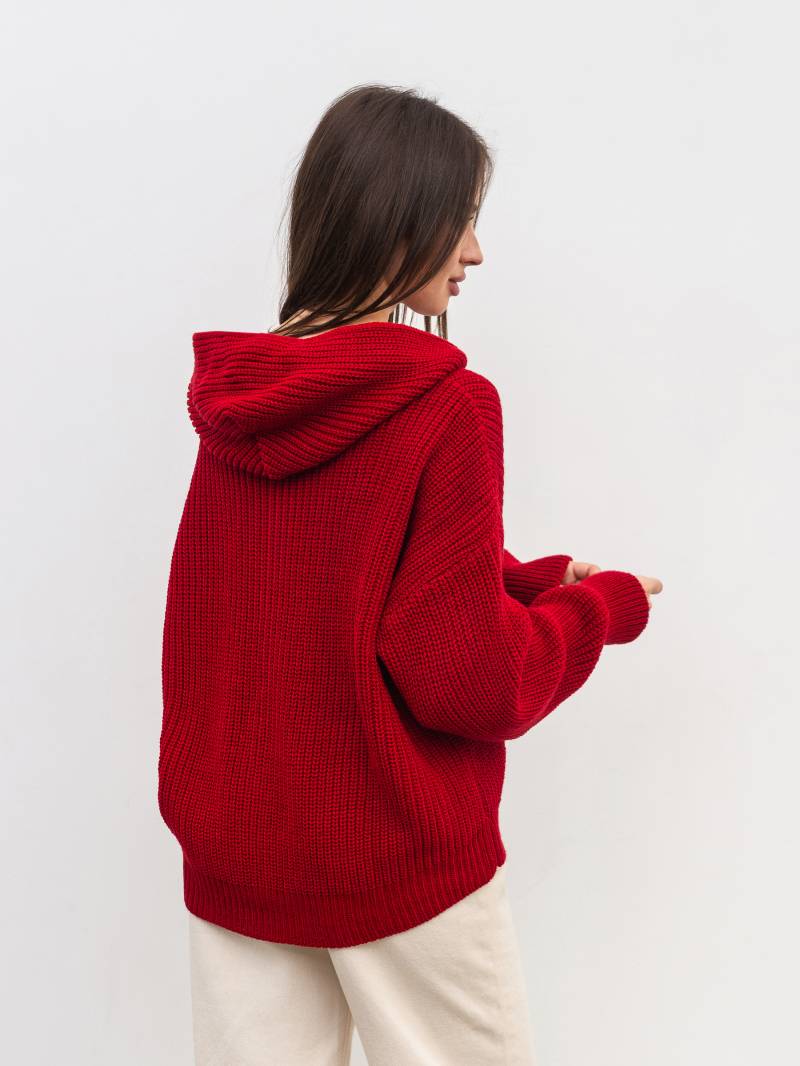 Кардиган "Коузи" Romashka, Красный, One size 19820