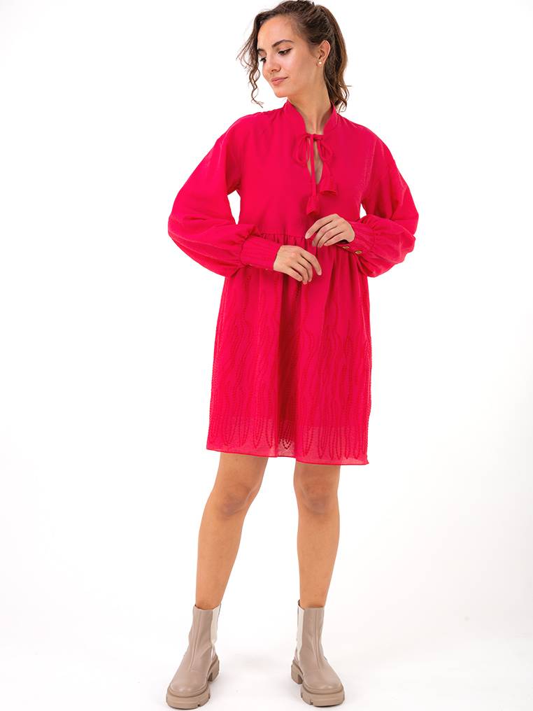 Платье "Авиньон" свободного кроя БРАК, Розовый, M|L 12203